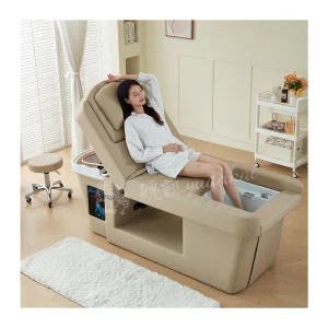 Luxury Electric Hydrotherapy Bed with Adjustable Feature Modern Design Head Spa &amp; Foot Bath for Hotel Use Massage Tables Beds