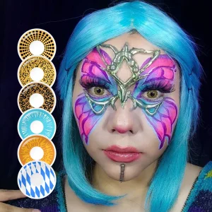 Free Shipping Pseyeche Halloween Contact Lenses Pseyeche Hollywood Eye Cosplay Soft Lens Lentes De Contacto Graduados
