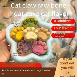 Cat and Dog Universal Pet Freeze-Dried Snacks Raw Meat Cat Paw Cookies Reward Pet Snacks Cat Birthday