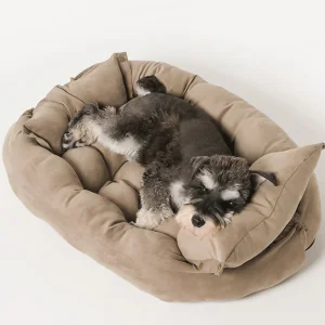 Foldable Luxury Dog Sofa Bed Solid Rectangle Eco-Friendly Modern Washable Portable Large Cushion 100% Cotton All Seasons