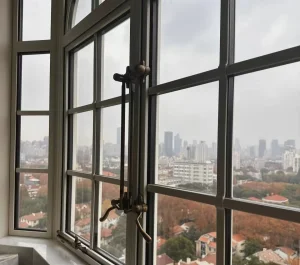 Ventana de casement de aluminio con ruptura térmica