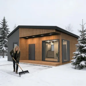 European Standard 20ft Container House Resort Cottage Secondary Home France Project Modular Prefab Vacation Cabin