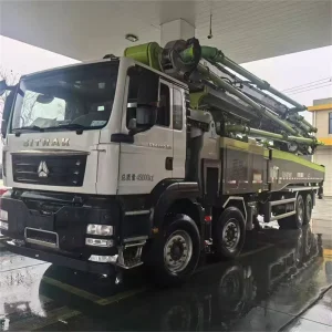 High-Capacity Used 59m 62m 67m Cement Boom Pump Truck Featuring Zoomlion Electric Drive System
