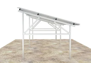 Solar Greenhouse Panel Support Frame Al6005-T5 Aluminum Steel Bracket