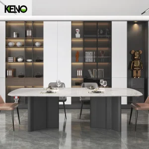 Modern Hotel Home Dinner Living Room Marble Dining Table Furniture