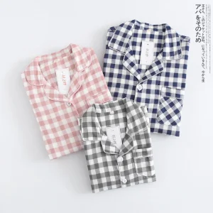 Conjunto de pijamas de manga larga suave transpirable