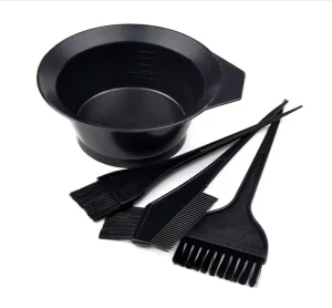 Barber Hair Dyeing Set Hair Colour Brush Tint Comb Color Mixing Bowl Salon Hairdressing Tool 4 in 1 Hair Coloring Dyeing Kit