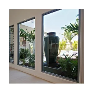 Aluminum Fixed Window with Net Glass Profile Doors Aluminum Fixed Window