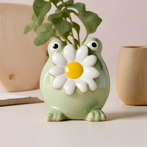 Cheap Glossy Glazed Frog Ornament VDLK1063