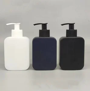 Wholesale Custom Cosmetic Body Wash Soap Plastic Bottle Body Rectangle HDPE Pump Shampoo Lotion Bottle 150ml