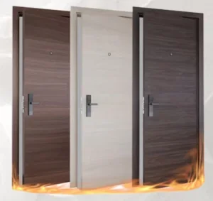 Stylish Grand Wooden Fireproof Doors