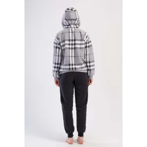 Women's Fleece Hooded Pajama Set