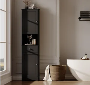 Small Bathroom Cabinet Storage with Adjustable Shelves for Easy Access