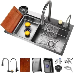 33X22 Drop in Workstation stainless Steel Kitchen Sink Topmount