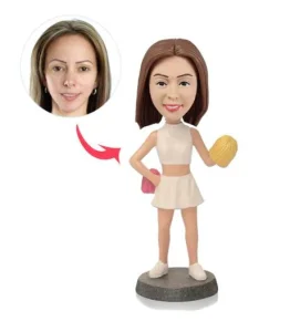 Creative Resin Custom Cheerleader Bobble Head Personalized Figurine Gifts