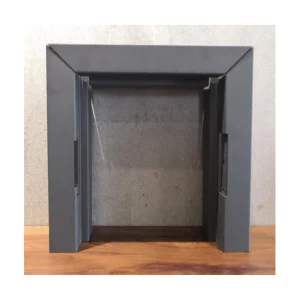 Grey Hollow Metal Frame for Fire Rated Wood Door in The Hotel