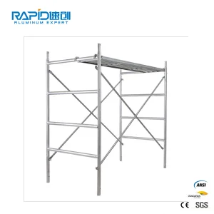 Aluminum Scaffold Steps Mobile Frame Ringlock Tubular Scaffolding System