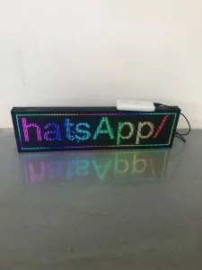 Placa de LED RGB para loja com exibição de mensagem em movimento para fábrica
