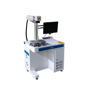 Metal Plastic Mini Desktop Hobby CHINSAIL Flying Color Fiber Laser Marking Machine