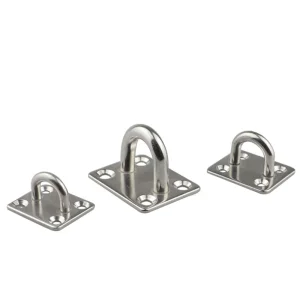 304 Marine Grade Square Eye Plate 5mm Stainless Steel Fixed Pad for Boats