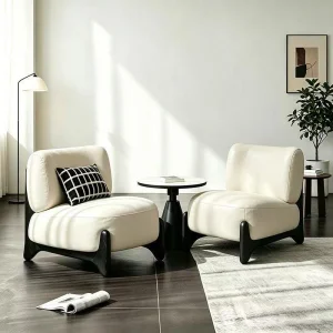 Minimalist Retro Eco Friendly Lambswool Chaise Lounge