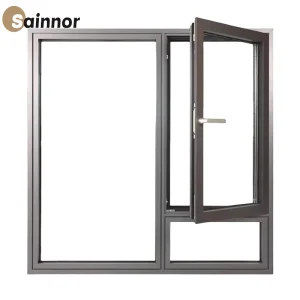 Elegant Alloy Frame Thermal-Break Metal Aluminum Casement Window with Custom Sizes/Colors