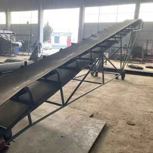 Large Inclined Belt Conveyor Grain Wheat Corn Seed Loading Agricultural Elevator Transporter Cleated Rubber Belt High Efficiency