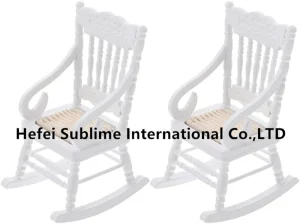 Doll House Wooden Chairs, Christmas Dollhouse Model for Dollhouse Accessories Furniture Decoration