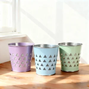 Wholesale Modern Perforated Metal Flower Pots for Stylish Indoor Plant Decoration VDLK5545 Manufacturers, Factory