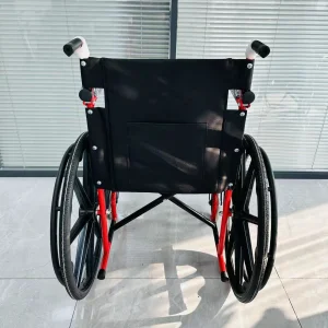 Indoor Manual Wheelchair with Small PU Wheels for Smooth Floor Mobility