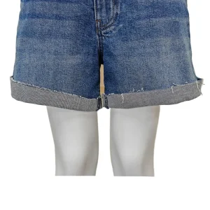 Unique Design High Waisted Light Blue Denim Shorts Morocco
