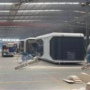 Casa cápsula modular inteligente prefabricada y estable para casas de vacaciones al aire libre