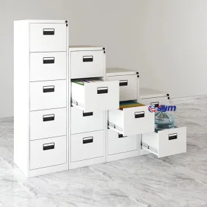 Lateral Steel File Cabinet for Legal Size Folder, Heavy Duty Metal Office Document Storage Cabinet with Central Lock