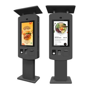 Sinmar Weatherproof Self Service Ordering Printer Kiosk Smart Touch Screen All In One Totem Outdoor Waterproof Computer Kiosk