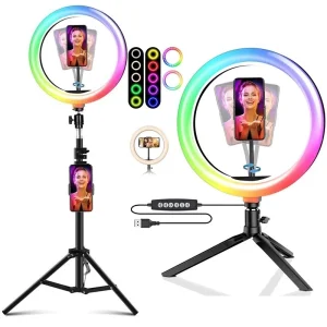 ضوء حلقة سيلفي LED RGB
