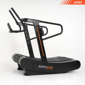 Commercial Grade Non Motorized Treadmill Heavy Duty Manual Curved Running Machine Fitness Equipment