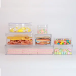 Custom Food Grade PS Plastic Box UV Printing