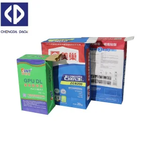 Custom 25kg 50kg Multiwall Kraft Paper Cement Bag Putty Cement with Valve Flour Bag