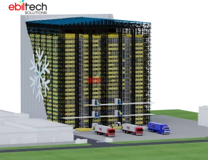 Four-Way Shuttle Clad Rack Warehouse | Intelligent High Density Automated ASRS Storage System Steel Metal Corrosion Protection