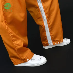 Traje protector antiestático ESD transpirable y libre de polvo para trabajo en sala limpia, ropa multifuncional