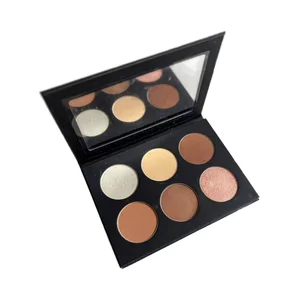 Custom Printed Logo Highlighter Powder Eye Shadow 10-Color In-Stock Free Assembly for Foreign Trade