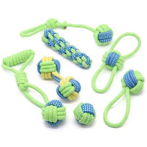 Durable Jute Faux Cotton Rope Ball Interactive Chew Pet Toy Indestructible Dog Chew Toy Suitable for Daily Use