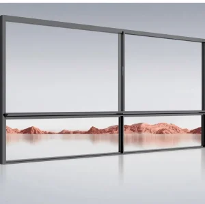 Ventanas deslizantes de aluminio de doble acristalamiento energéticamente eficientes para hogares modernos