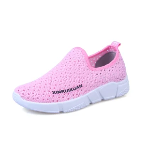 Calzado casual transpirable de malla superior, sin cordones, de primavera y verano, todo tipo, cómodo, suela de moda, zapatillas réplicas, deportivas