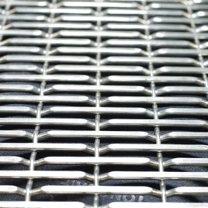 Matte Finish Elegant Decoration Metal Woven Mesh for Art Gallery Entrance Doors