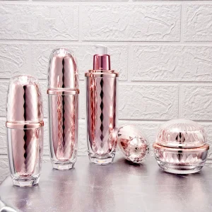Luxury Pink Acrylic Square Jar Dropper