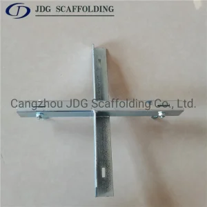 Korean Formwork Accessories Steel Cross Sustaining Bracing Support Cross with Screw for Scaffolding Steel Pipe