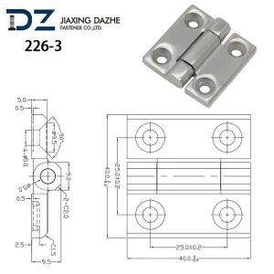 4 Inch Velvet Gift Double Action Spring Pins Jewelry Box Concealed Heavy Duty Wire Core Hinge