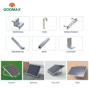 Goomax Adaptable Balcony Solar Panel Mounts Balcony Bracket Design Any Setup