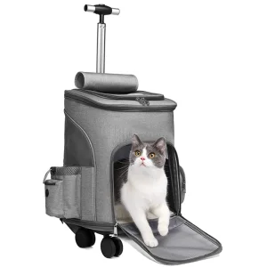 Mochila de Transporte com Rodas Durável e Respirável